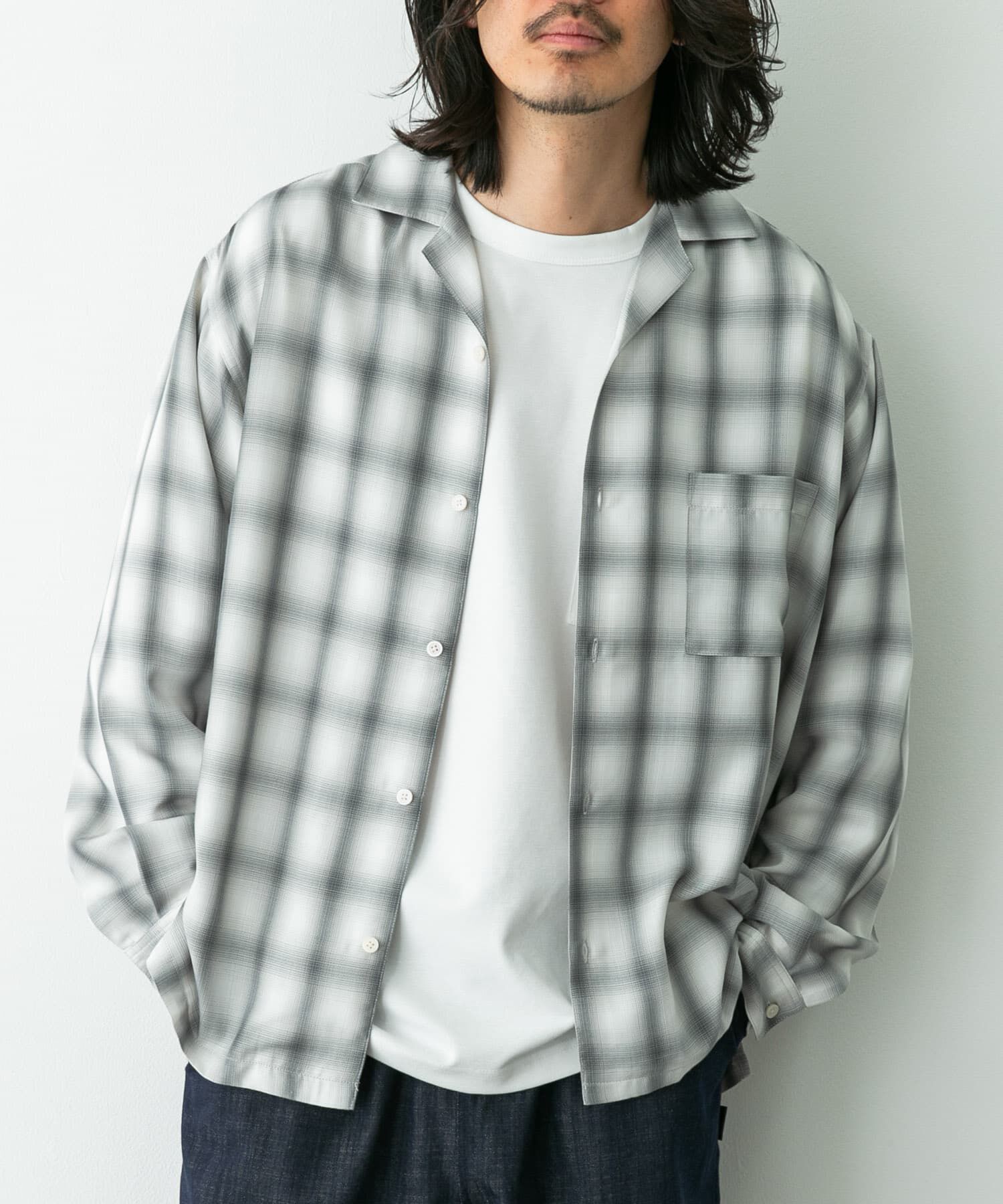 Sonny Label 「オンブレチェックロングスリーブシャツ」|シャツ・ブラウス|