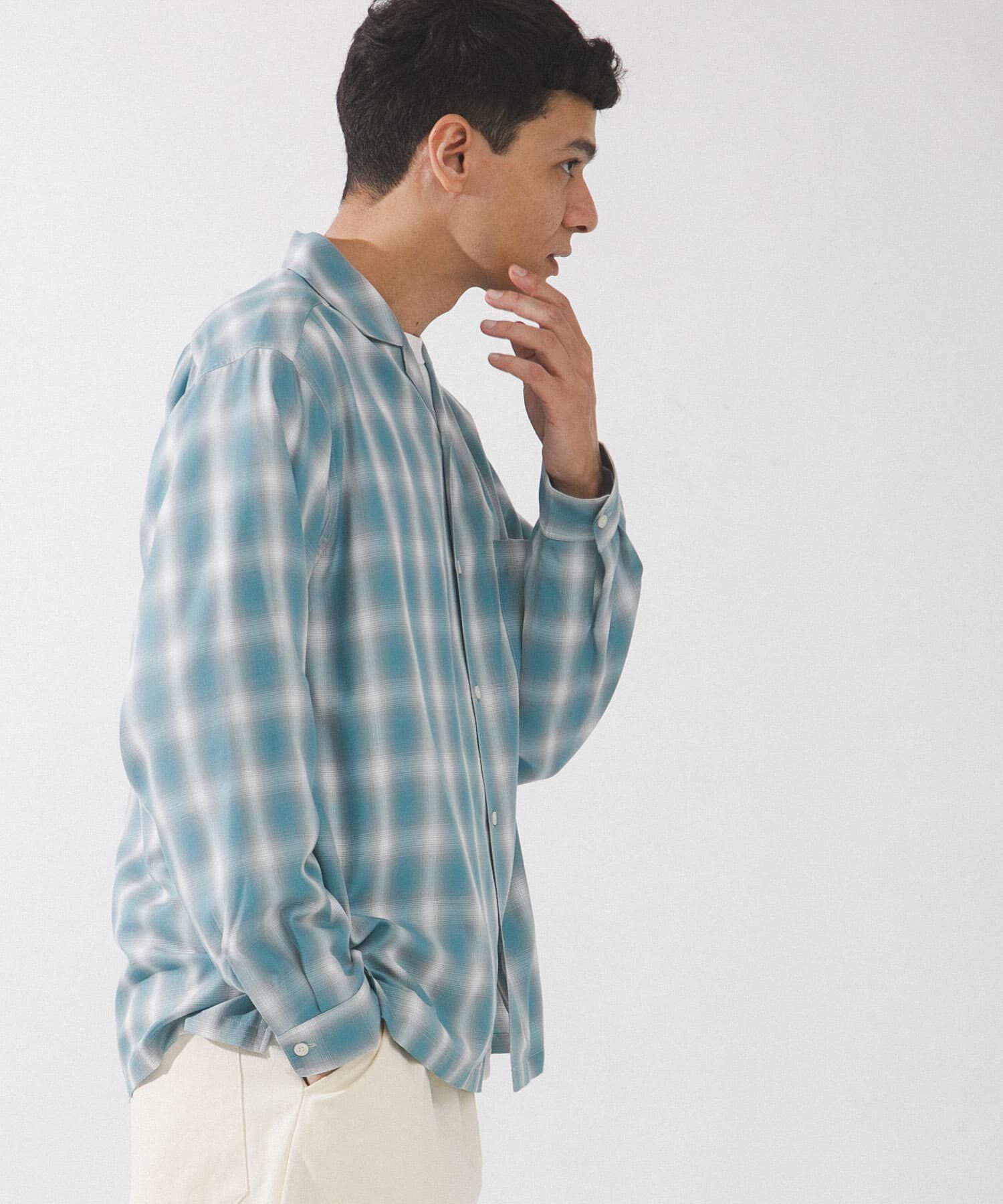 Sonny Label 「オンブレチェックロングスリーブシャツ」|シャツ・ブラウス|