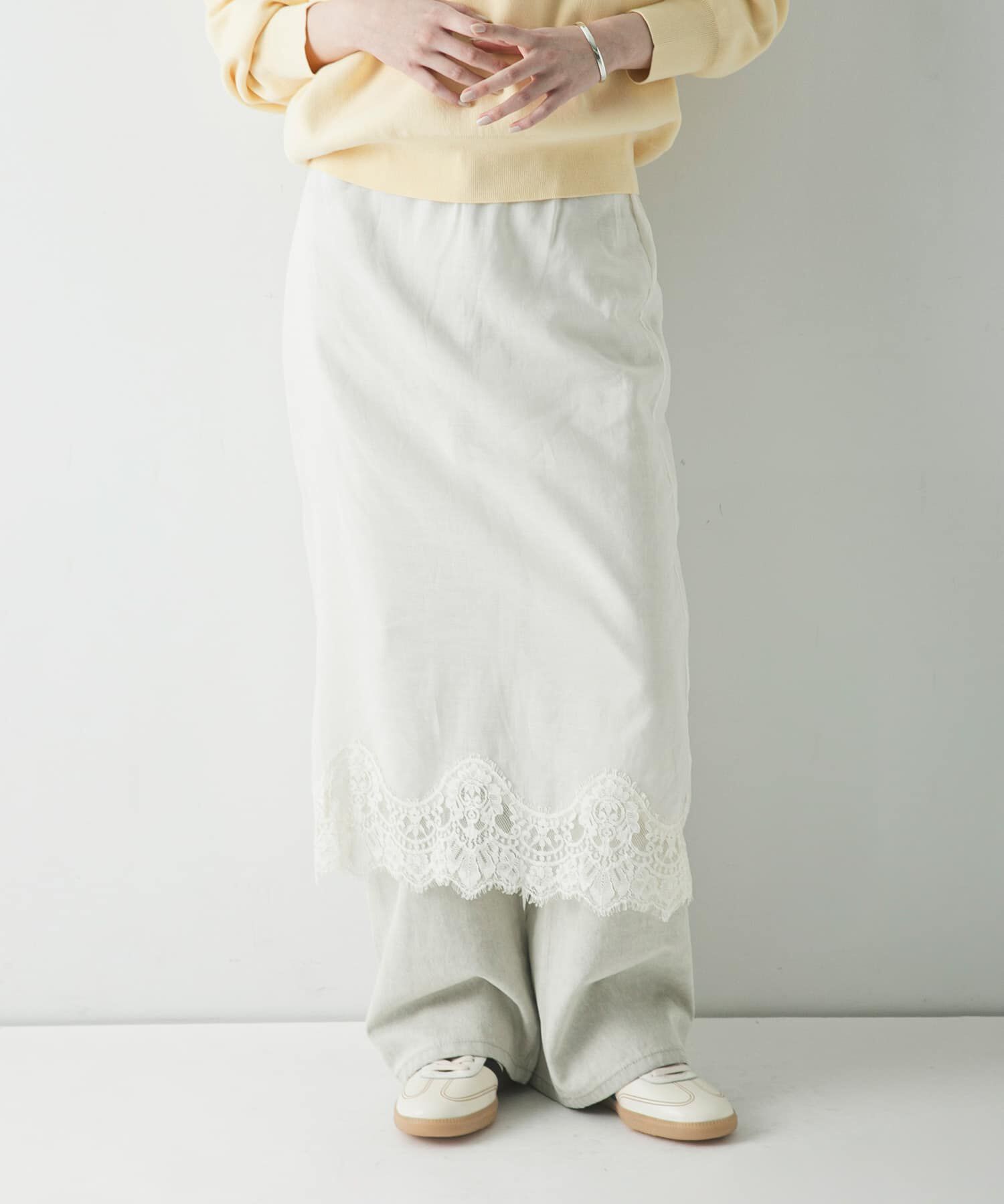 URBAN RESEARCH「レースシアースカート」|スカート|
