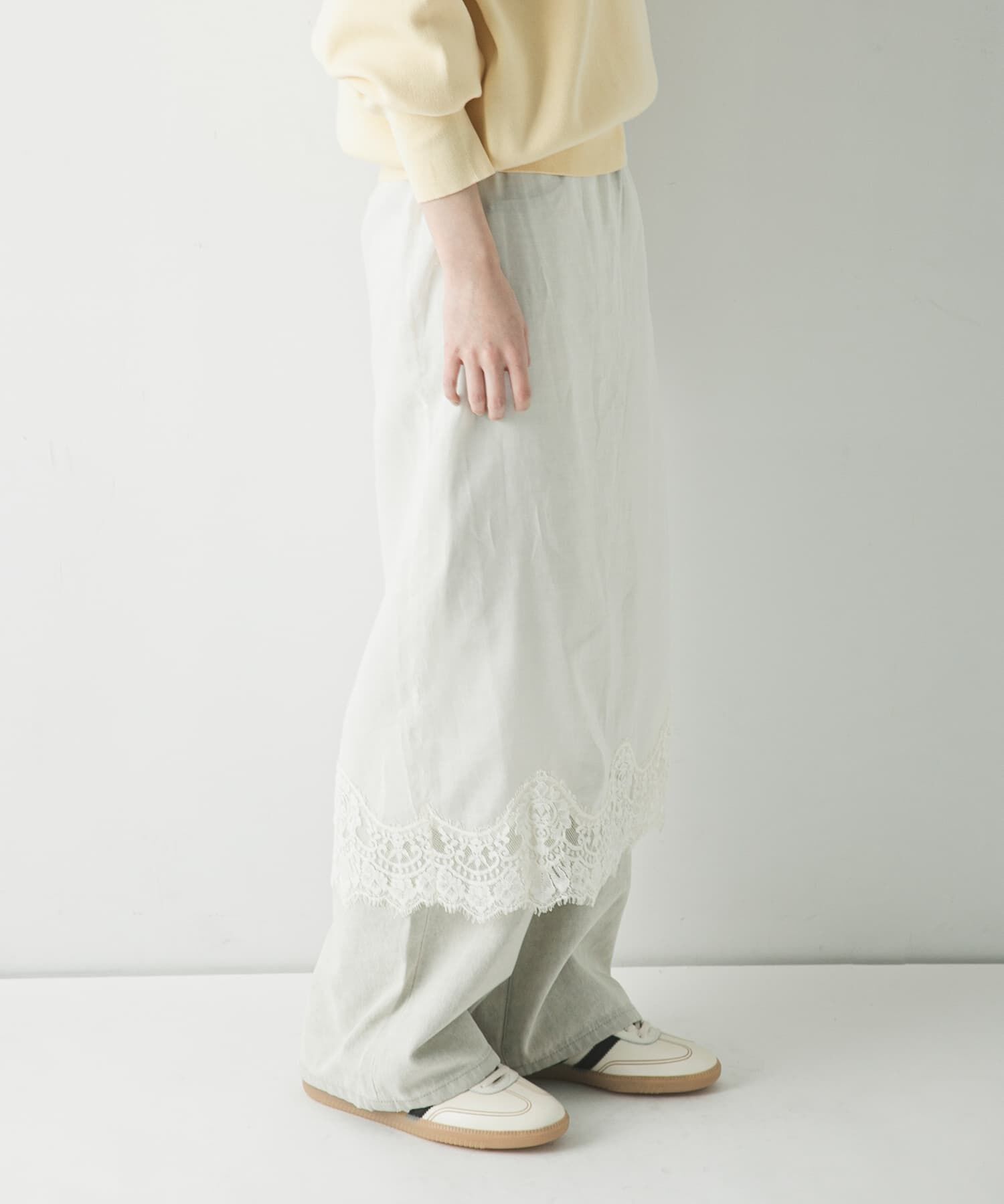 URBAN RESEARCH「レースシアースカート」|スカート|