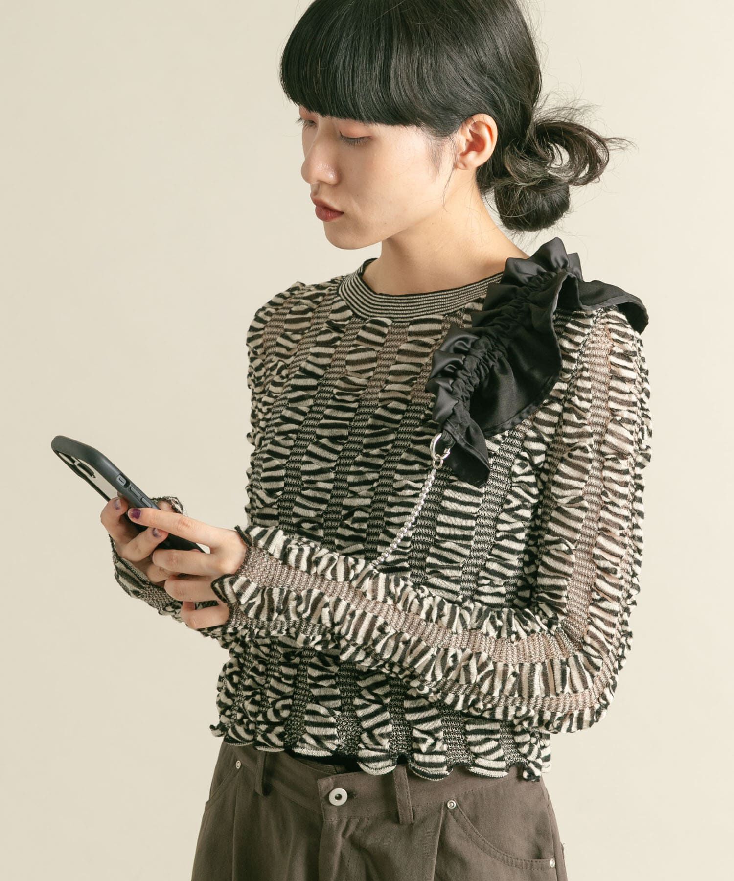  「フリルギャザーマルチストラップ」|その他|