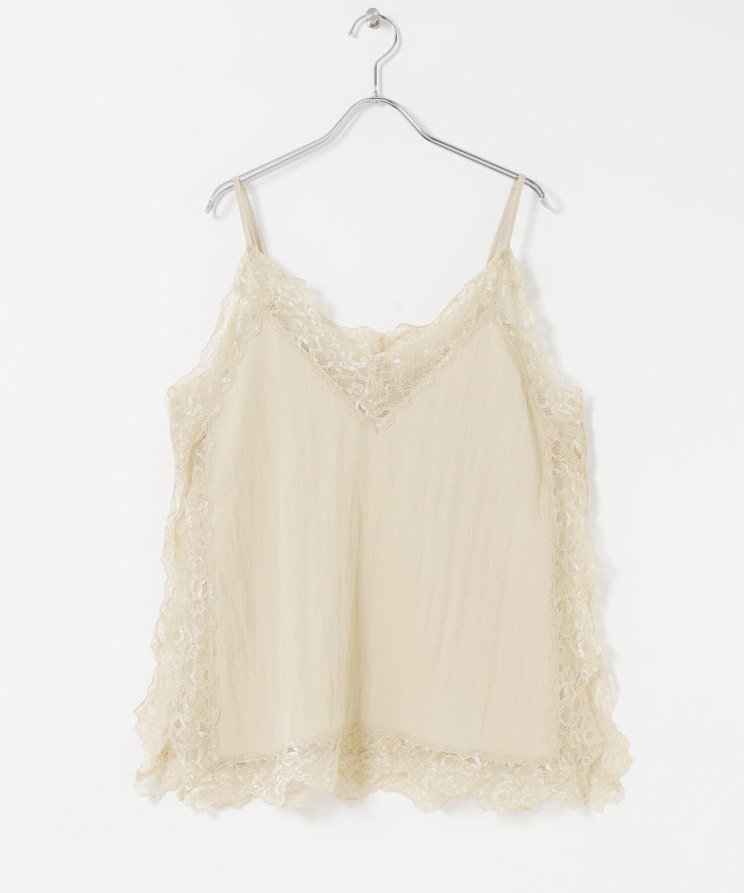  「『一部WEB限定カラー』ヴィンテージライクレースキャミソール」|キャミソール|