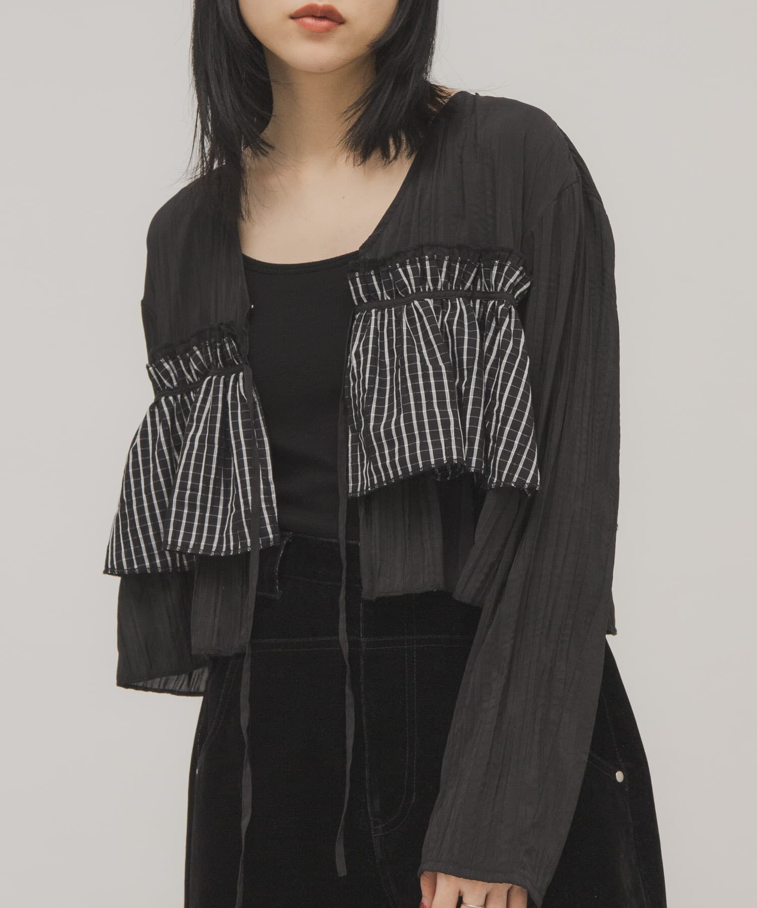  「フリルレイヤードブラウス」|シャツ・ブラウス|