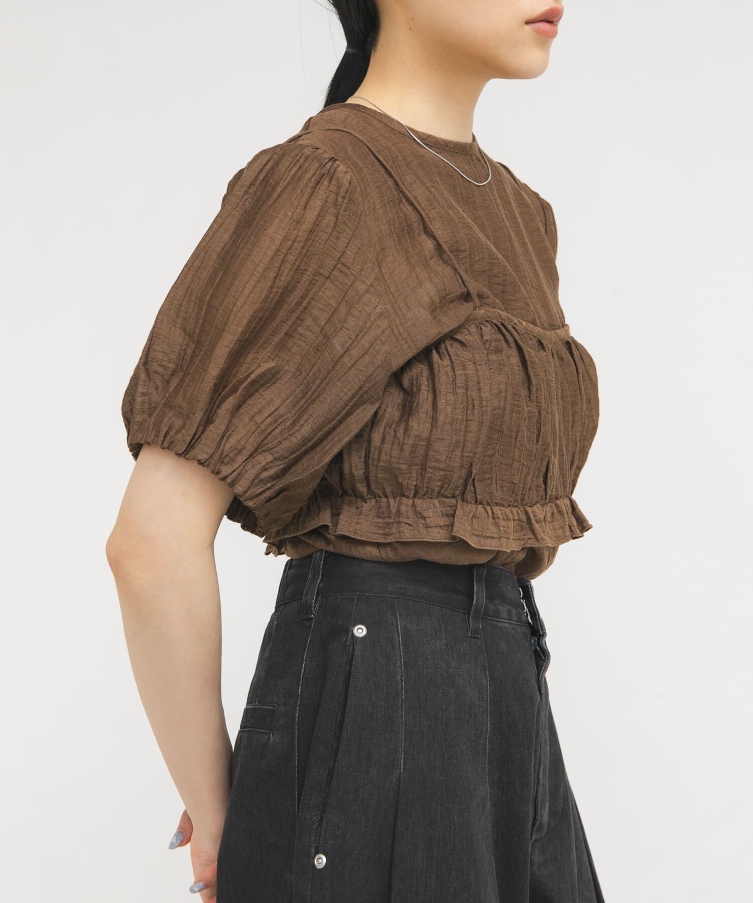  「ブラトップビスチェSETブラウス」|シャツ・ブラウス|