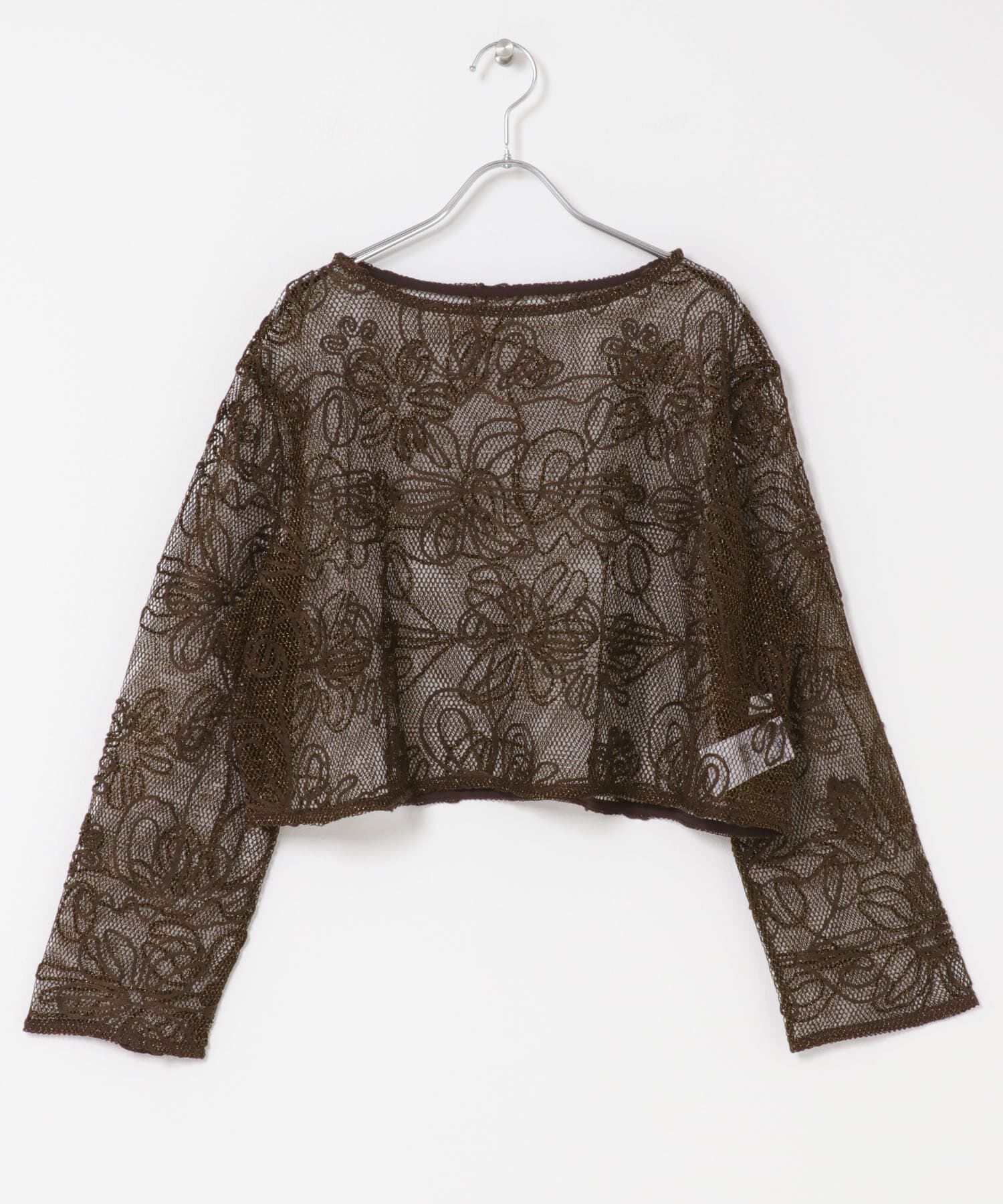 SENSE OF PLACE by URBAN RESEARCH「コードシシュウメッシュトップ」|Tシャツ・カットソー|