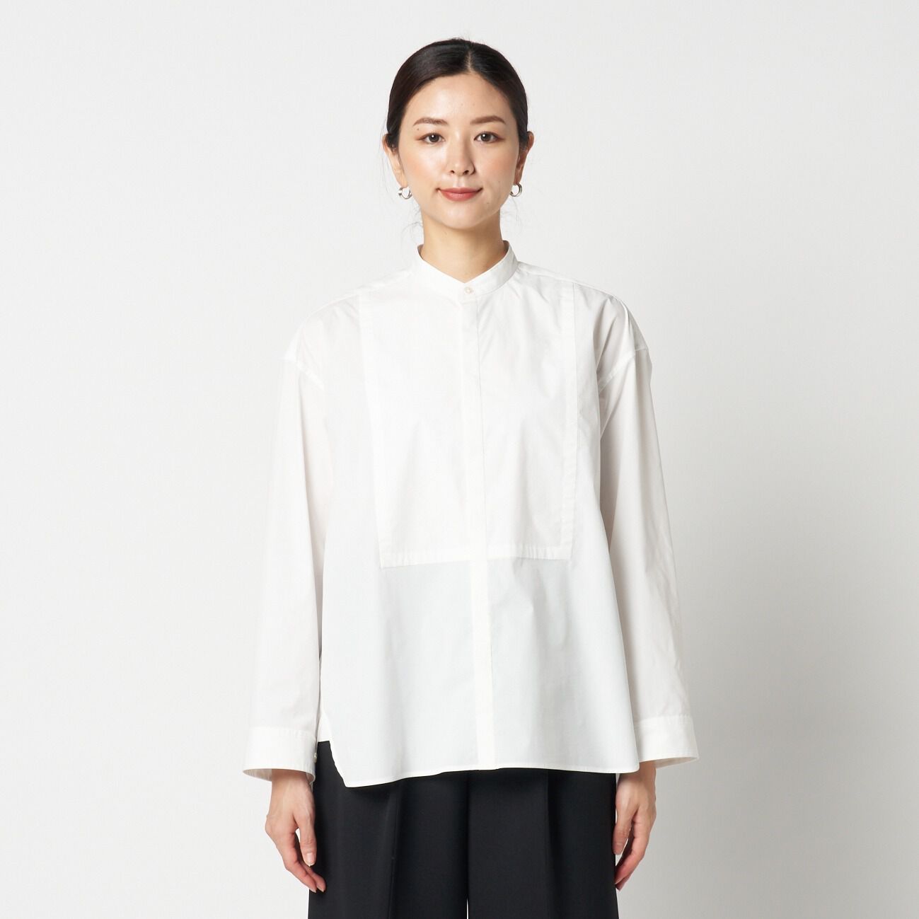 HELIOPOLE「HELIOPOLE BAND COLLAR SHIRT」|シャツ・ブラウス|