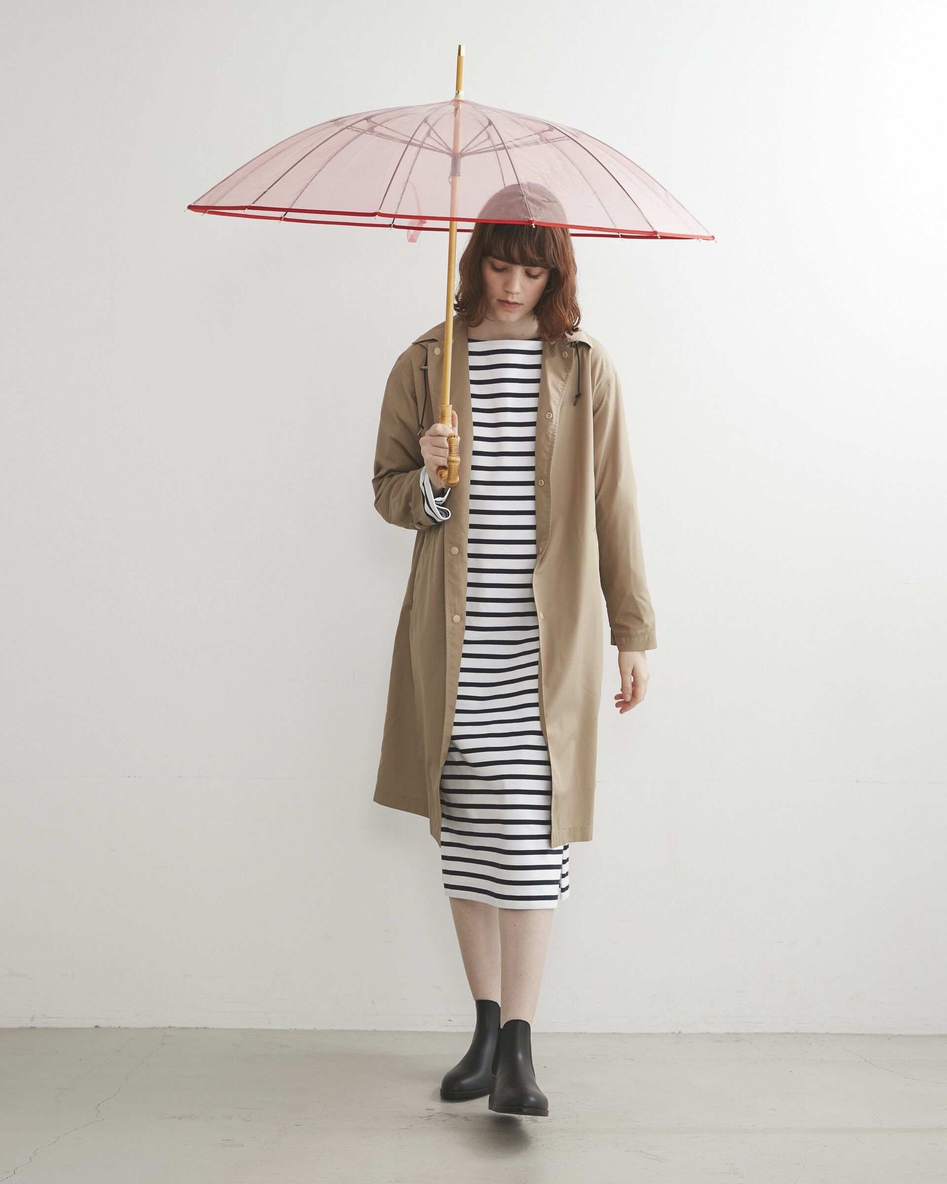 Traditional Weatherwear「CLEAR UMBRELLA BAMBOO」|傘|