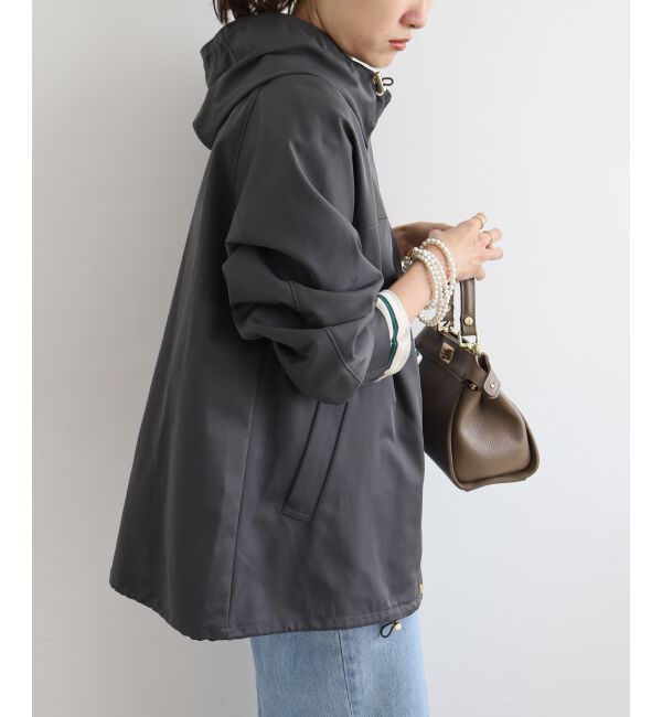 le.coeur blanc「ツイルストレッチフードブルゾン」|ブルゾン・スタジャン|