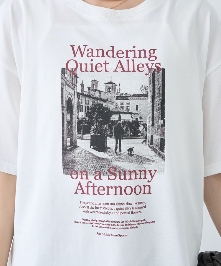 earth music&ecology「アソートプリントレギュラースリットTee」|Tシャツ・カットソー|