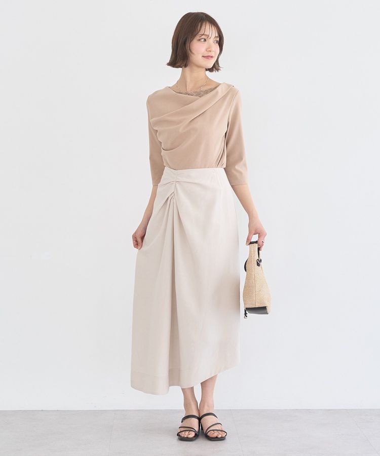 earth music&ecology「レースレイヤードドレーププルオーバー」|Tシャツ・カットソー|