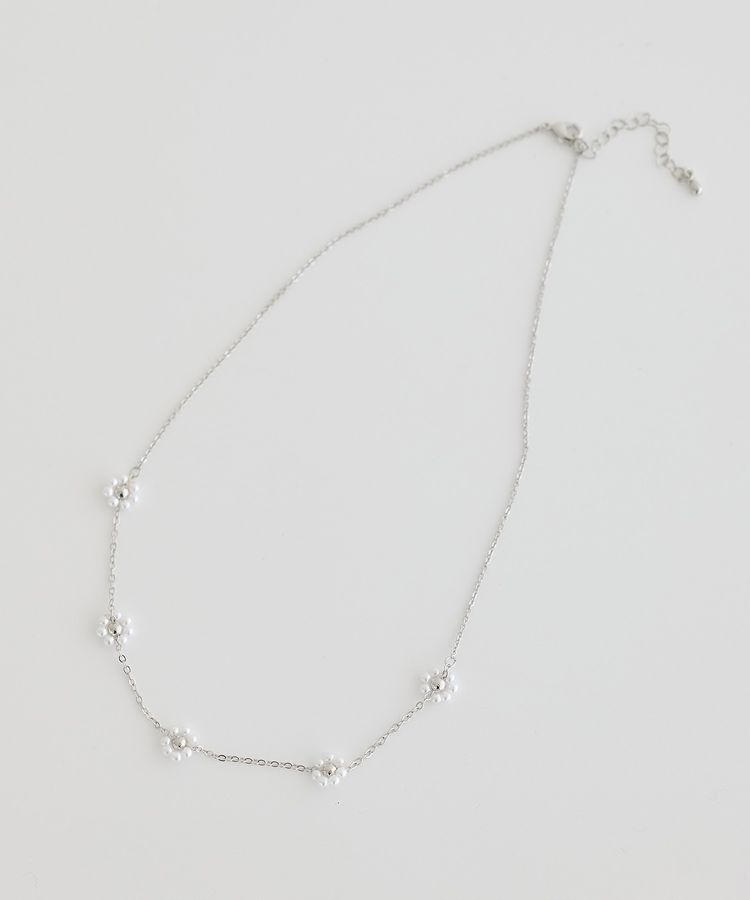 earth music&ecology「ビーズフラワーネックレス」|ネックレス|