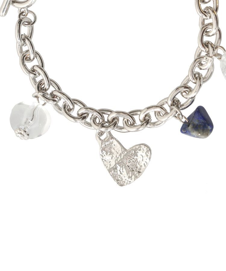 earth music&ecology「ストーンMIXチャームブレスレット」|ブレスレット・バングル|