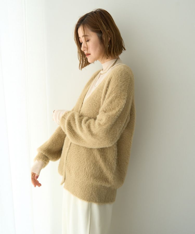 YECCA VECCA「ラメシャギーカーディガン」|カーディガン|