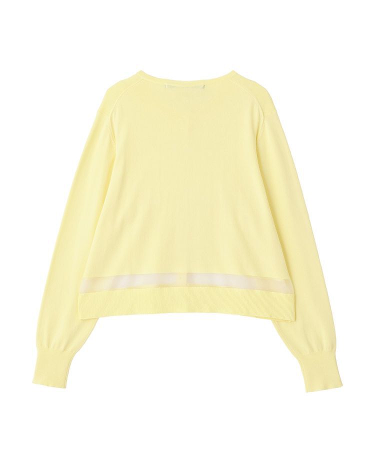 YECCA VECCA「シアーMIXカーディガン」|カーディガン|