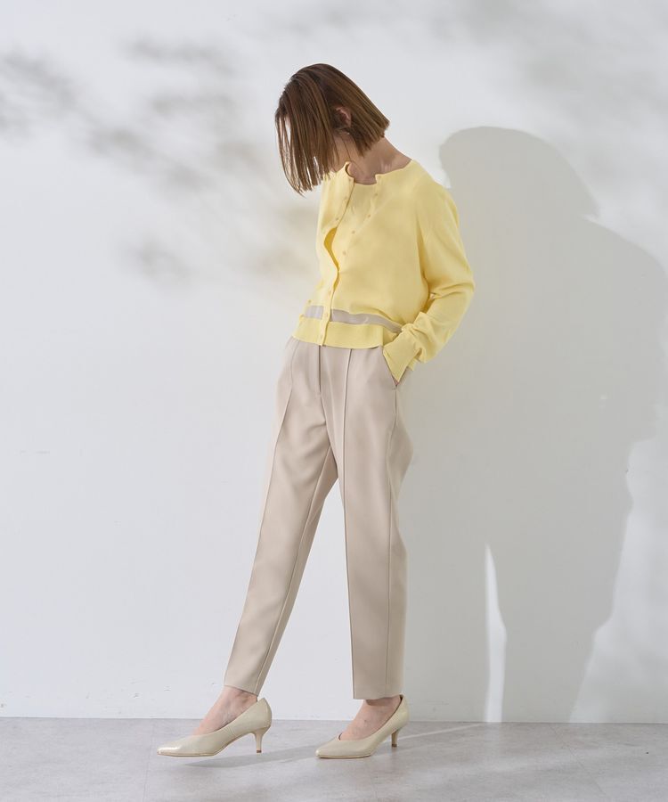 YECCA VECCA「シアーMIXカーディガン」|カーディガン|