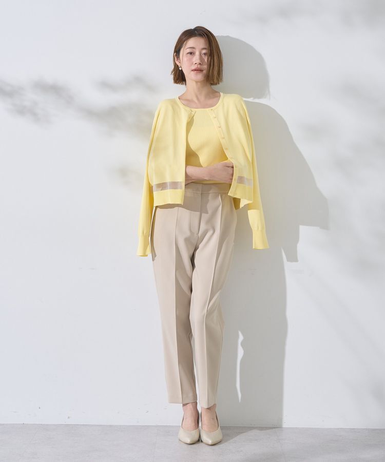 YECCA VECCA「シアーMIXカーディガン」|カーディガン|