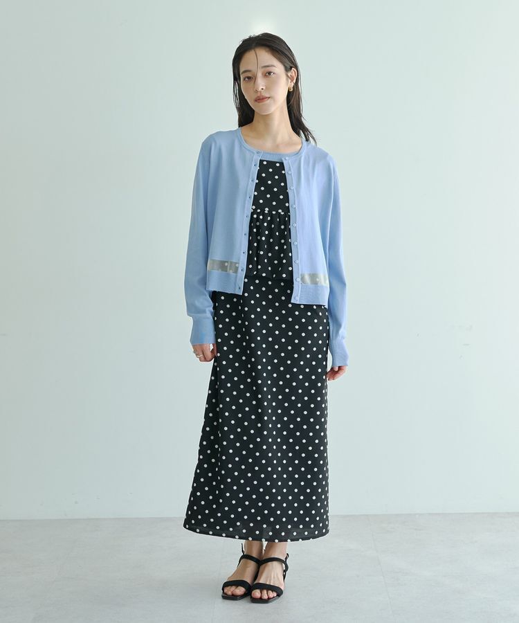 YECCA VECCA「シアーMIXカーディガン」|カーディガン|