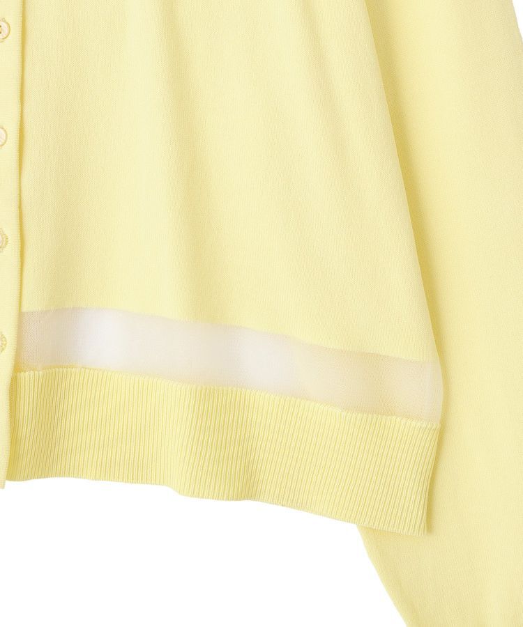 YECCA VECCA「シアーMIXカーディガン」|カーディガン|