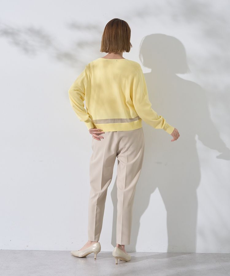 YECCA VECCA「シアーMIXカーディガン」|カーディガン|