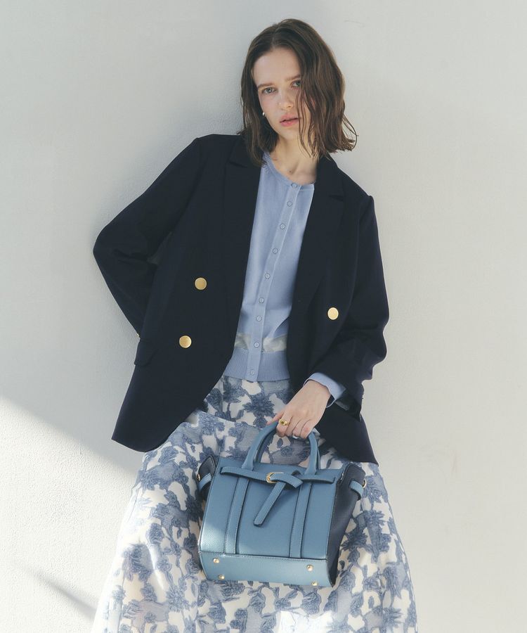 YECCA VECCA「シアーMIXカーディガン」|カーディガン|