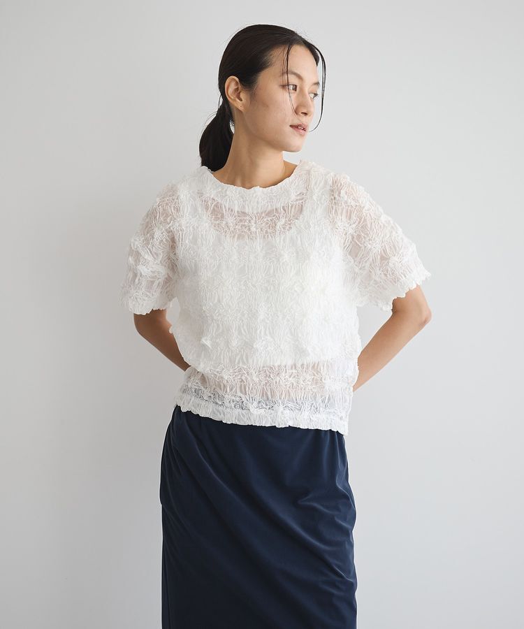 GARAGE OF GOOD CLOTHING「クロップド丈シャーリングプルオーバー」|シャツ・ブラウス|