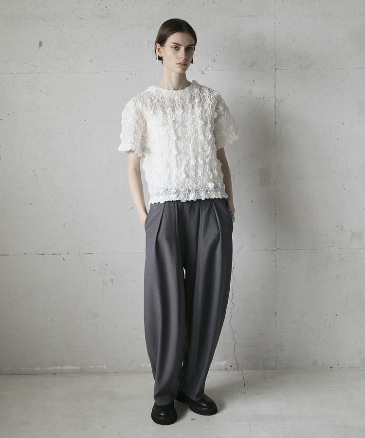 GARAGE OF GOOD CLOTHING「クロップド丈シャーリングプルオーバー」|シャツ・ブラウス|