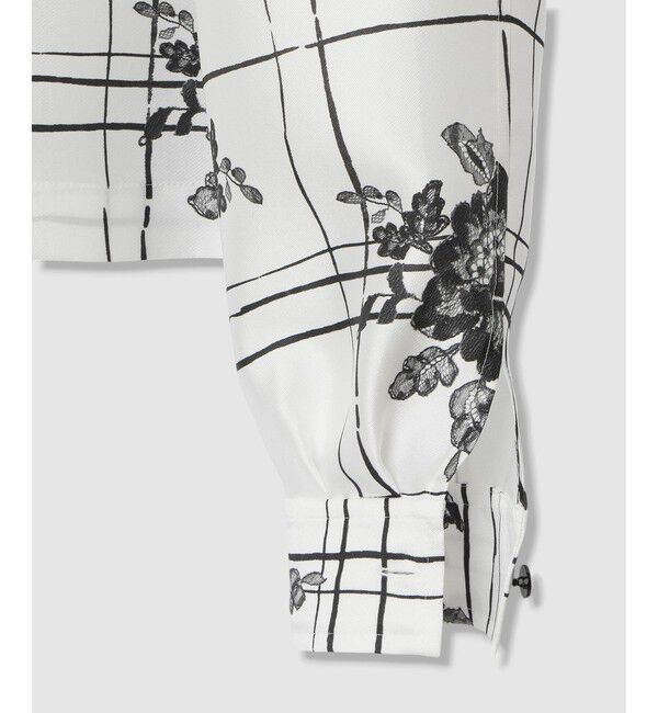 LOULOU WILLOUGHBY「【LOULOU WILLOUGHBY】SILK COフラワーチェックシャツブラウス」|シャツ・ブラウス|
