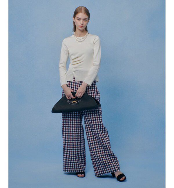 LOULOU WILLOUGHBY「【LOULOU WILLOUGHBY】ドレープアシメプルオーバー」|ニット・セーター|