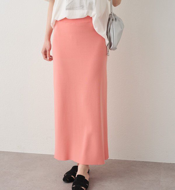  「＼累計1万枚突破！／《-3kg見え》【Du noir】ナロースカート」|スカート|ピンク