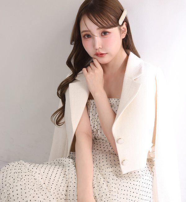  「肩リボンティアードキャミワンピ」|ワンピース|