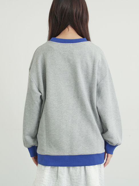 Samansa Mos2「リンガーロゴスウェット」|Tシャツ・カットソー|