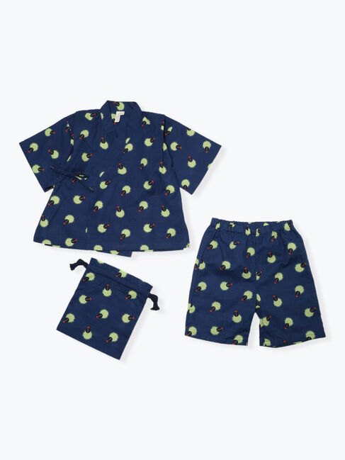 Samansa Mos2 Lagom「ホタル柄甚平」|その他|ネイビー