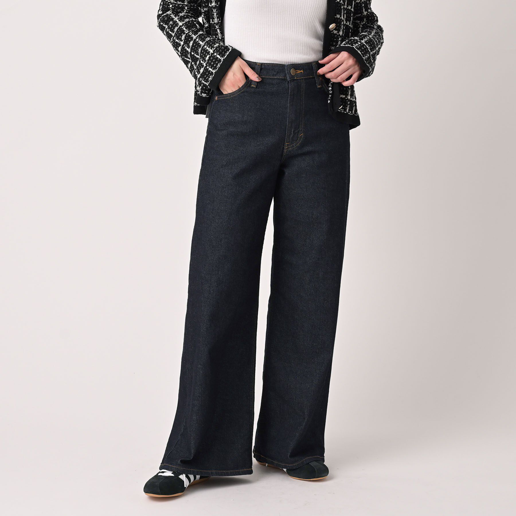 UNTITLED「【LEE】STANDARD WARDROBE ワイドパンツ」|デニム|