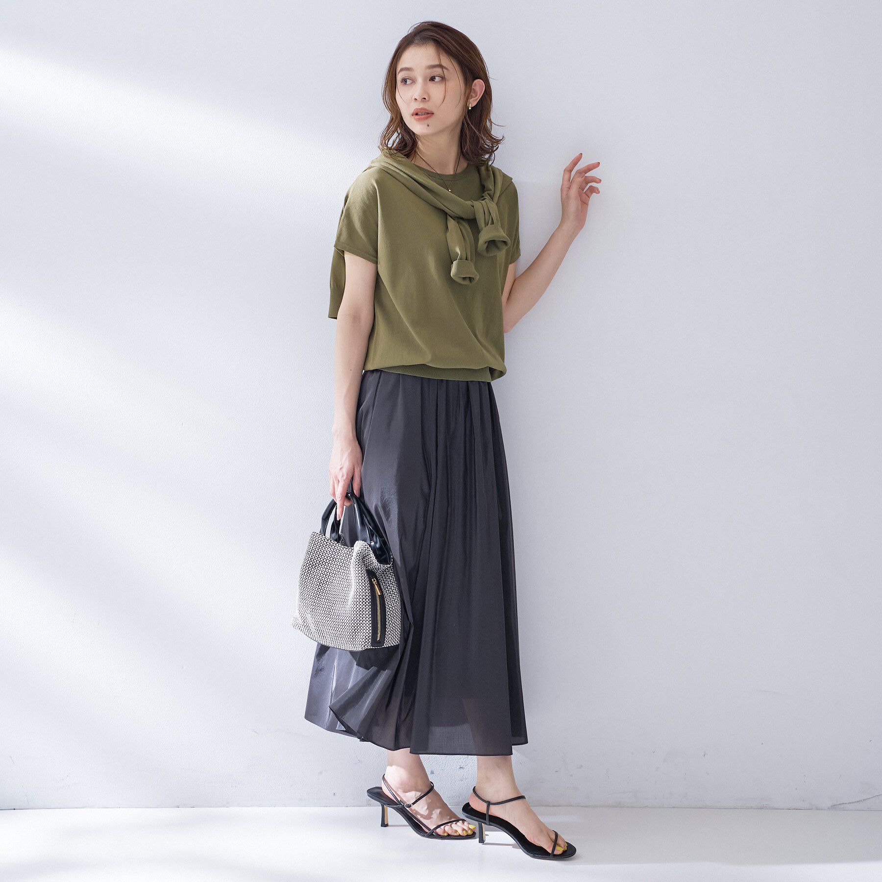 UNTITLED「コットンベーシックニット」|ニット・セーター|