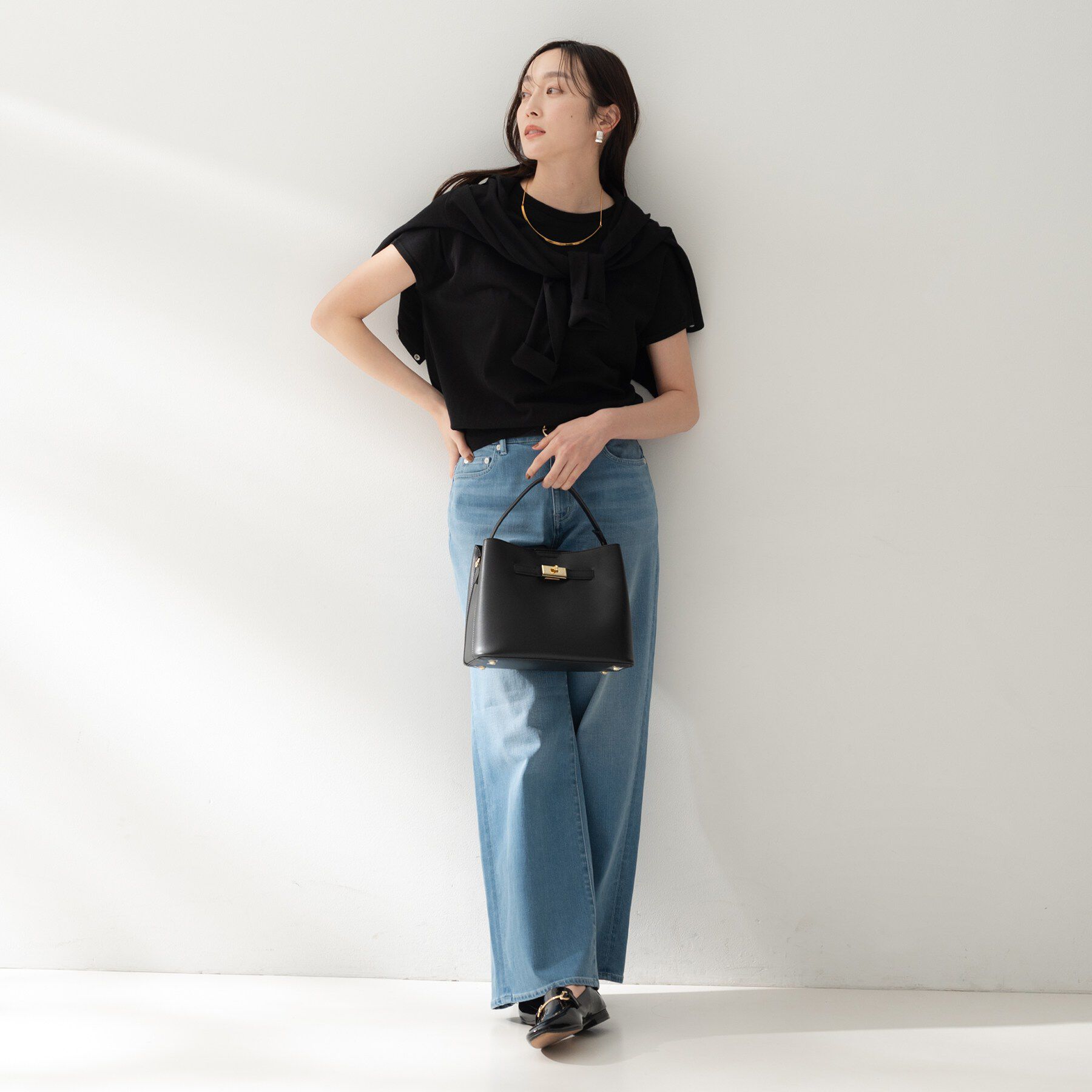 UNTITLED「コットンベーシックニット」|ニット・セーター|