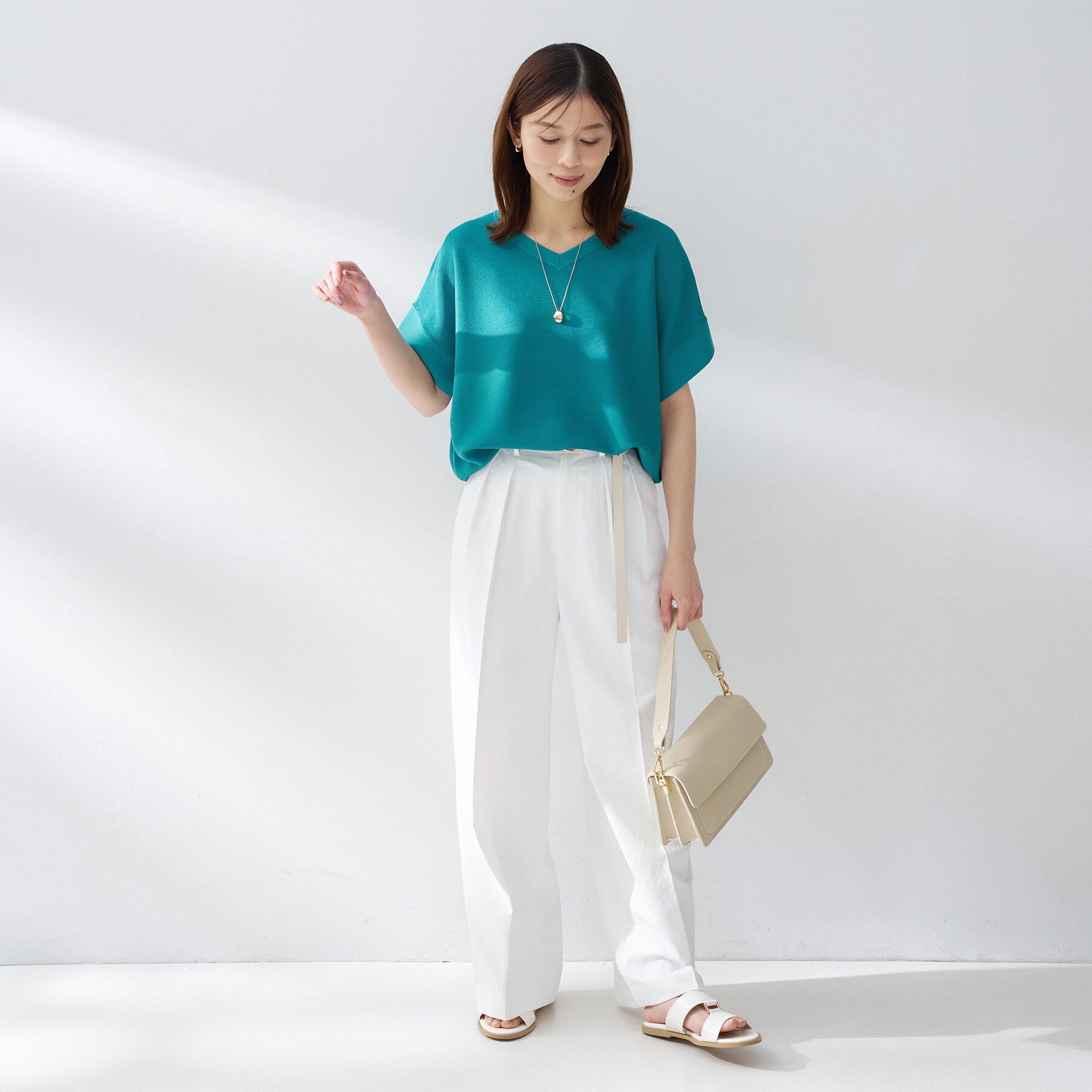 UNTITLED「前後2WAYフレンチスリーブニット」|ニット・セーター|