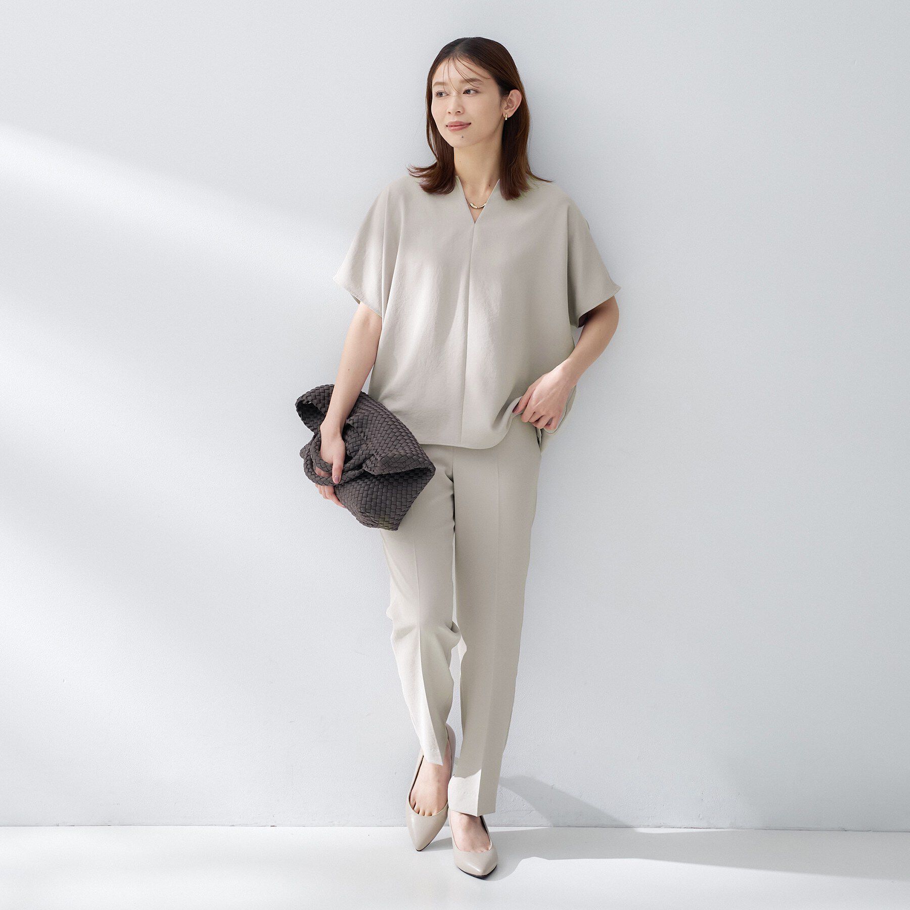 UNTITLED「【夏の名品セットアップが今年も登場！/はっ水/遮熱】リラクミスト テーパードパンツ」|その他|