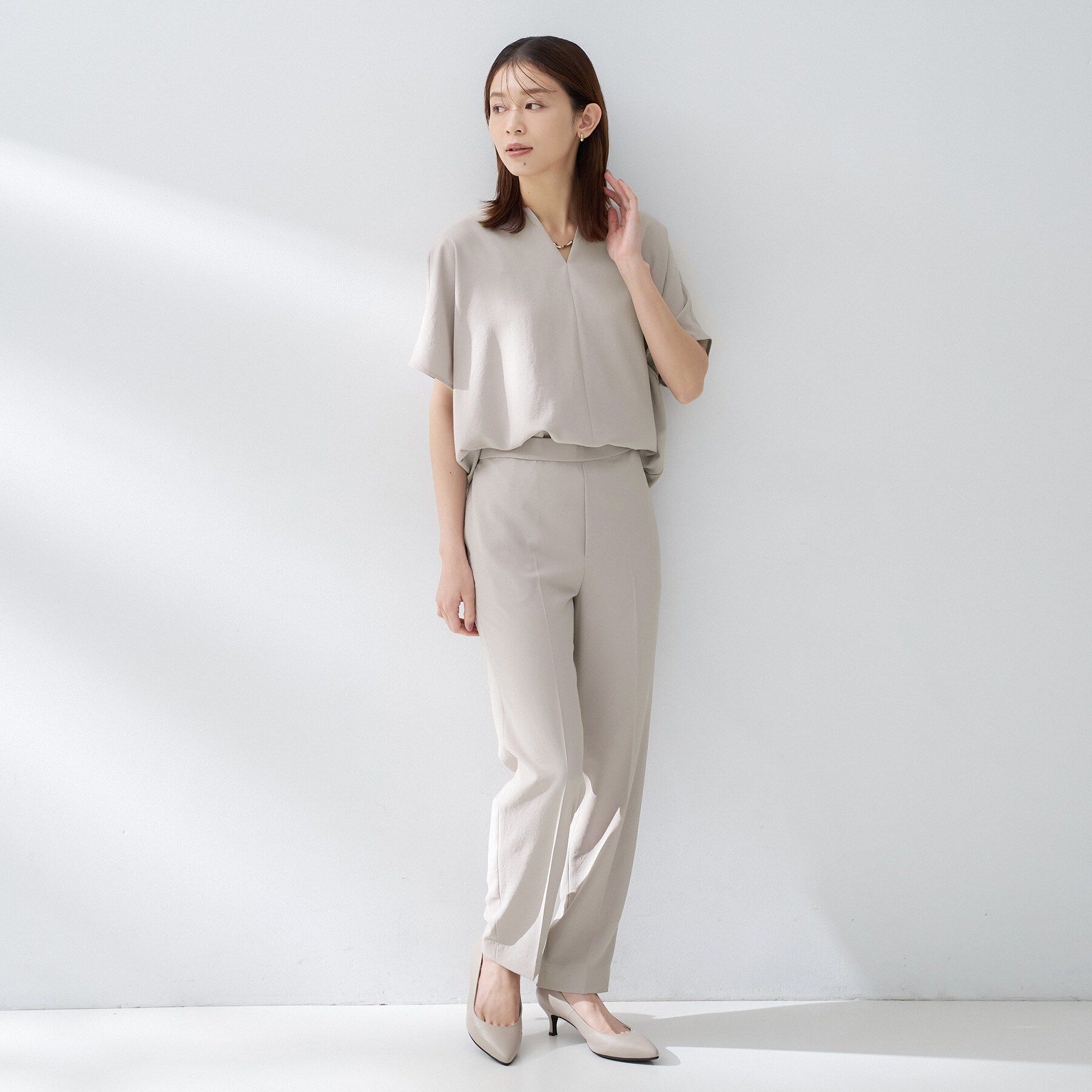 UNTITLED「【夏の名品セットアップが今年も登場！/はっ水/遮熱】リラクミスト テーパードパンツ」|その他|