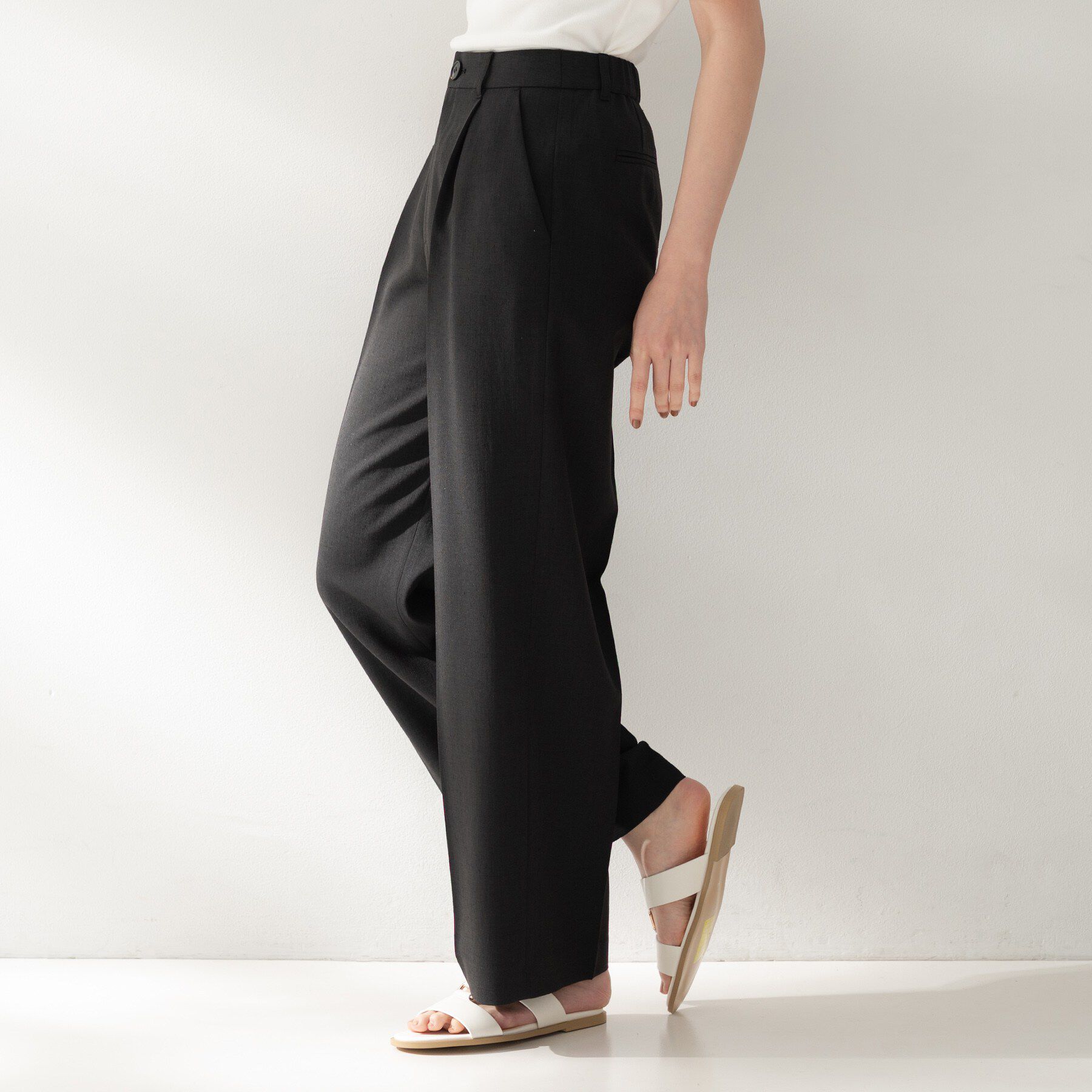 UNTITLED「スラブワイドパンツ」|その他|