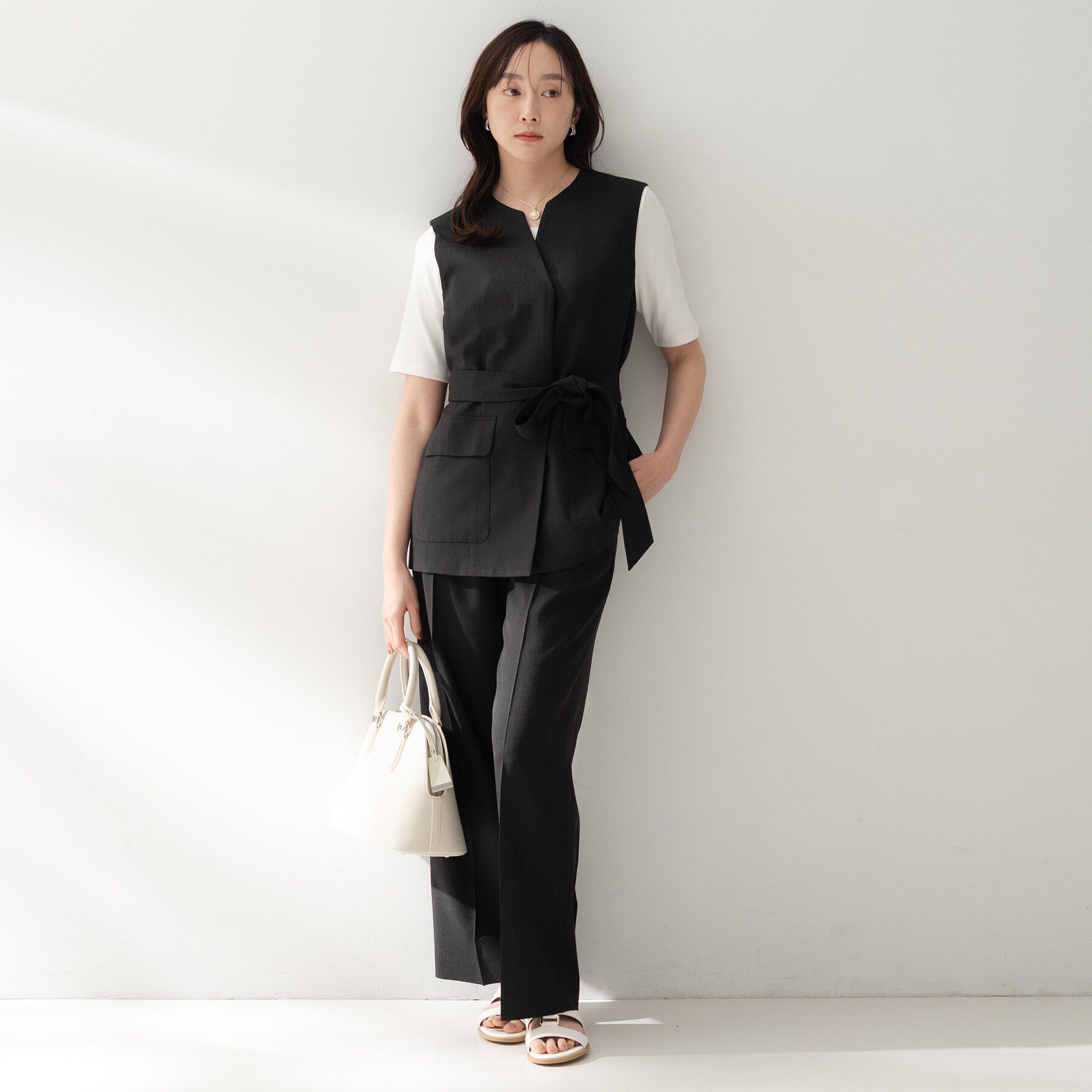 UNTITLED「スラブワイドパンツ」|その他|