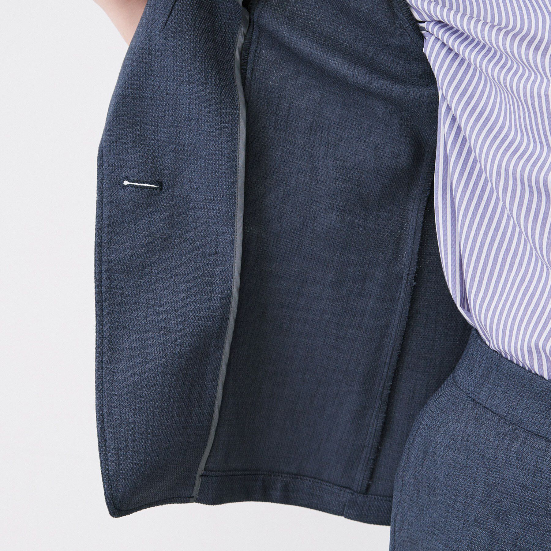 COUP DE CHANCE「【手洗い可／日本製／7分袖／UVケア】リネンライク テーラードジャケット」|テーラードジャケット|