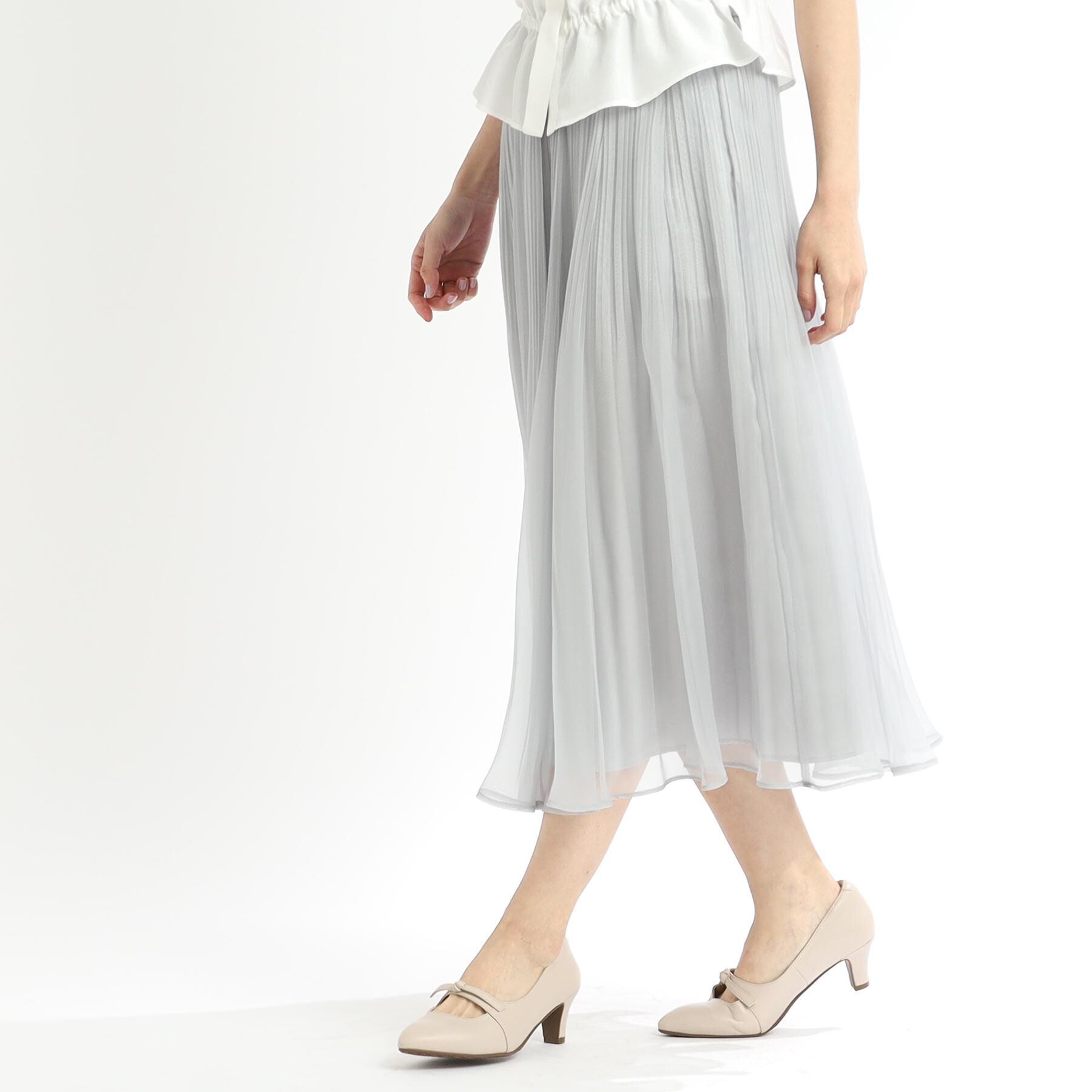 Reflect「【R‐QUALITY／手洗い可】シアープリーツスカート」|スカート|