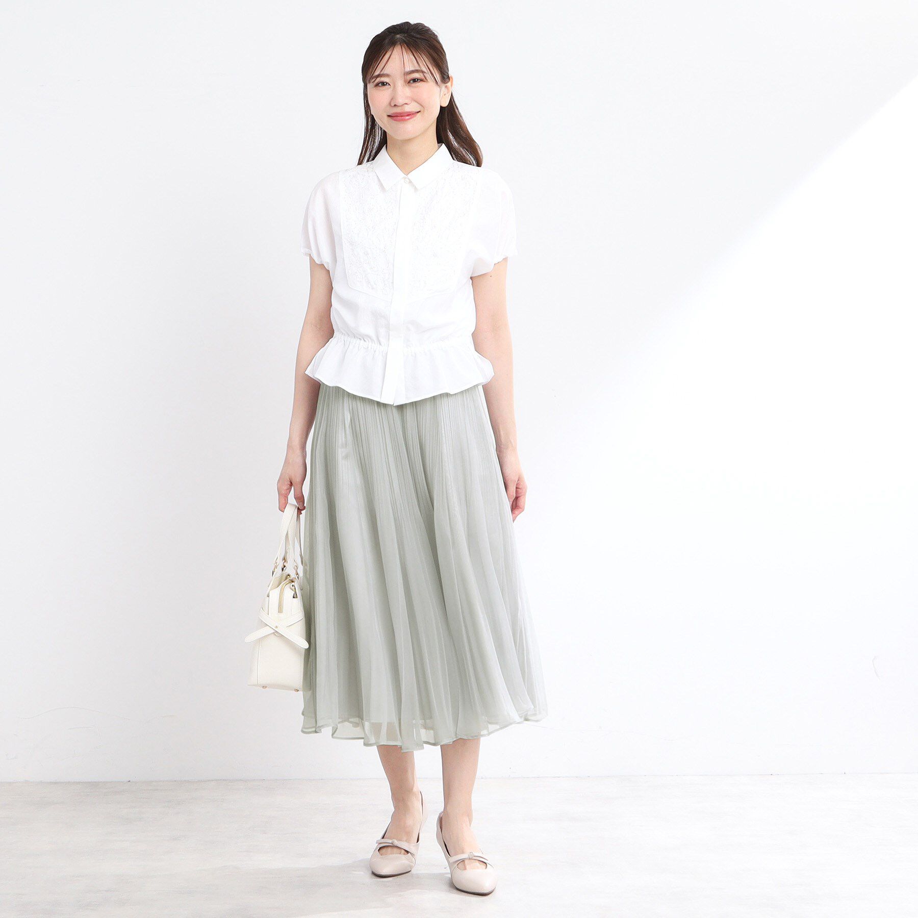 Reflect「【R‐QUALITY／手洗い可】シアープリーツスカート」|スカート|