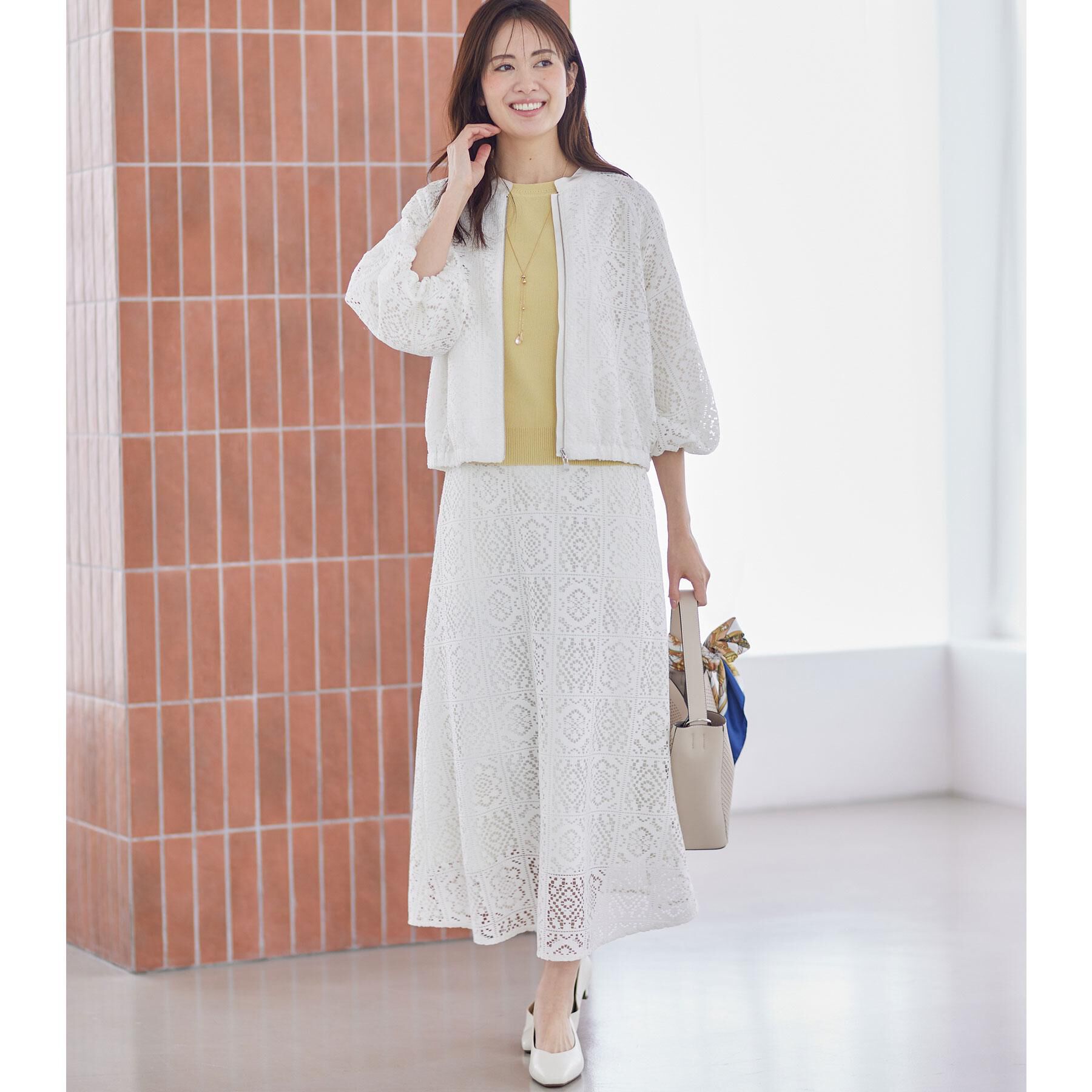 Reflect「【セットアップ可】レースミディアムスカート」|スカート|