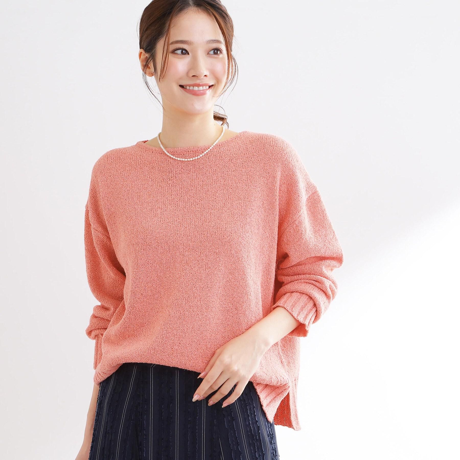 Reflect「【レイヤードにおすすめ◎】ロング丈リラクシーニット」|ニット・セーター|オレンジ(067)