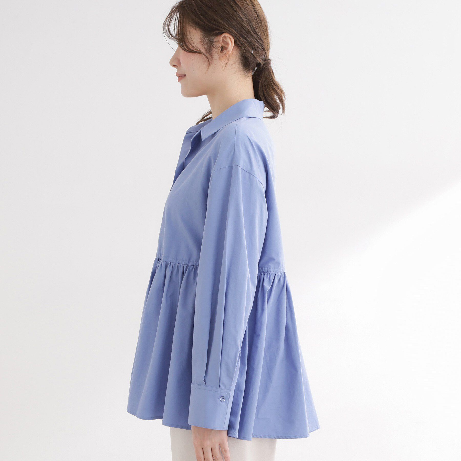 Reflect「【レイヤードにおすすめ◎】ペプラムデザインシャツ」|シャツ・ブラウス|