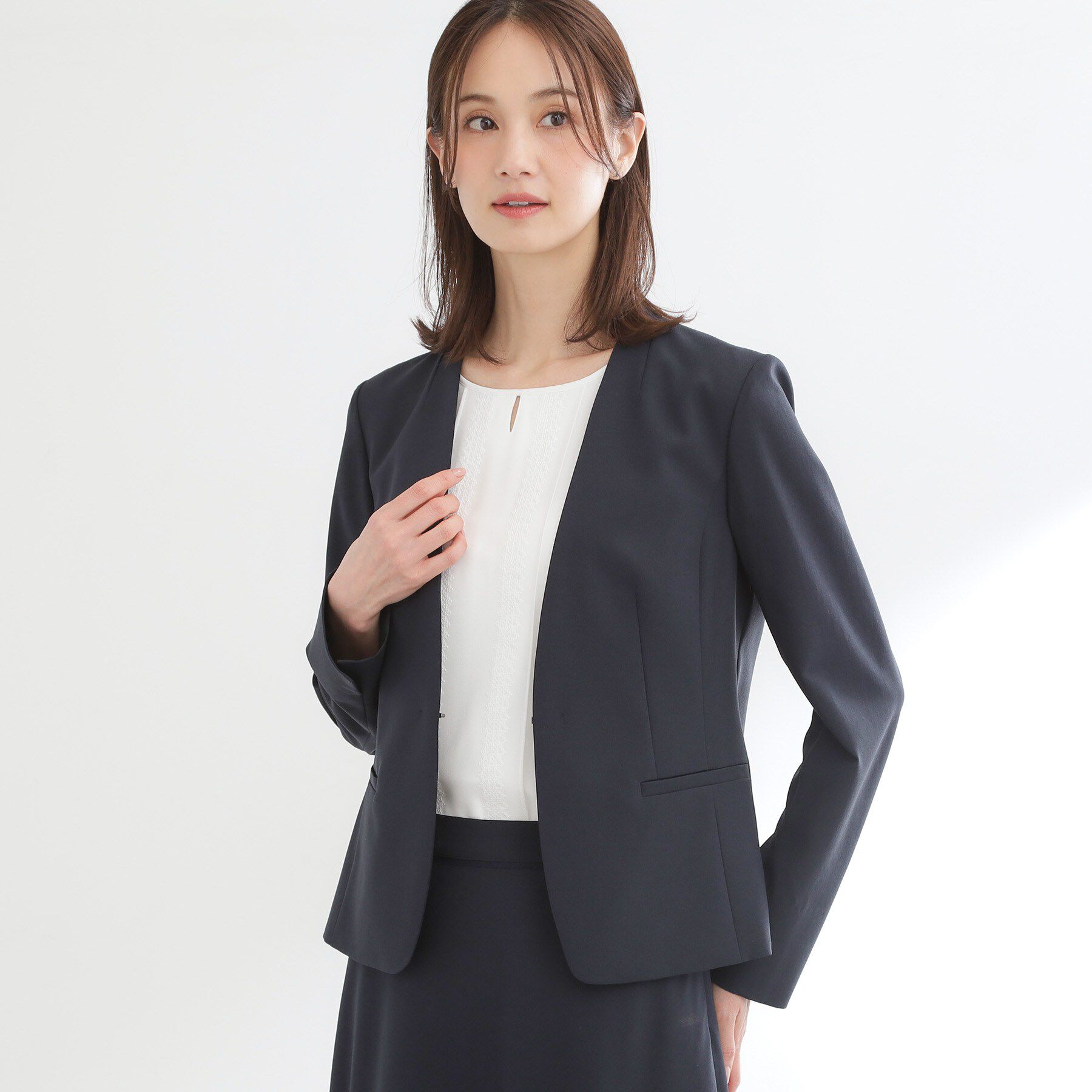 Reflect「【吸水速乾／セットアップ可】ノーカラージャケット」|ノーカラージャケット|