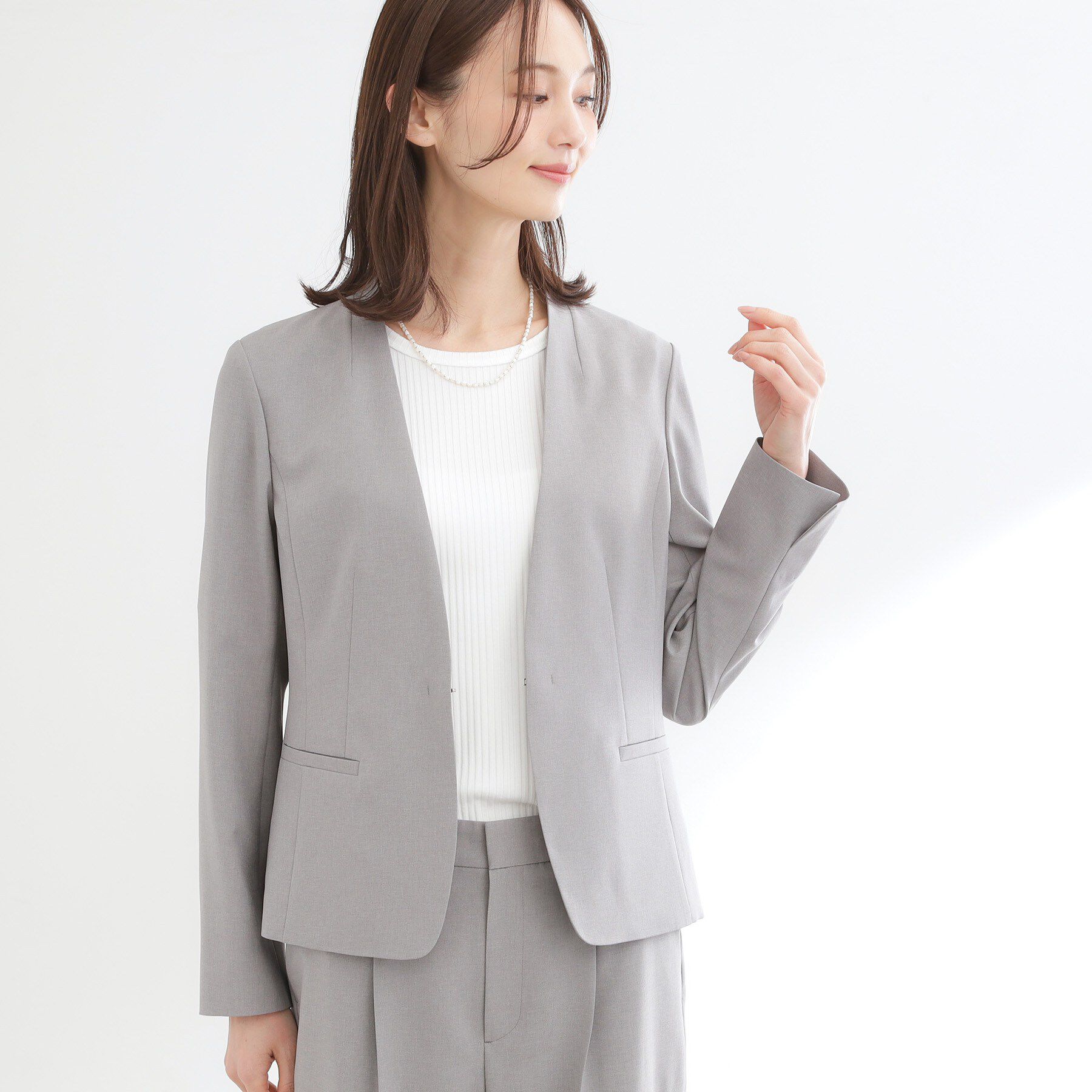 Reflect「【吸水速乾／セットアップ可】ノーカラージャケット」|ノーカラージャケット|