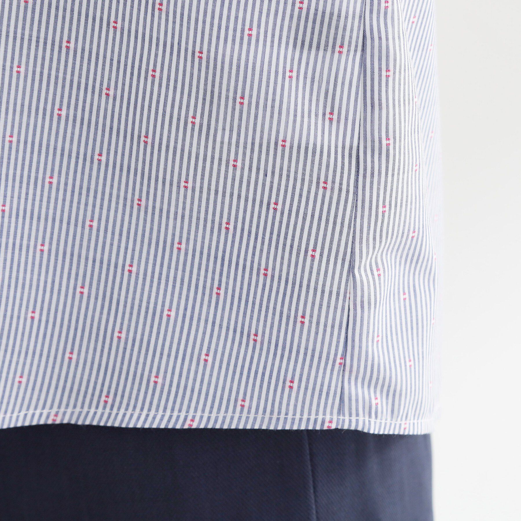 Reflect「【接触冷感】八分袖フロントフリルブラウス」|シャツ・ブラウス|