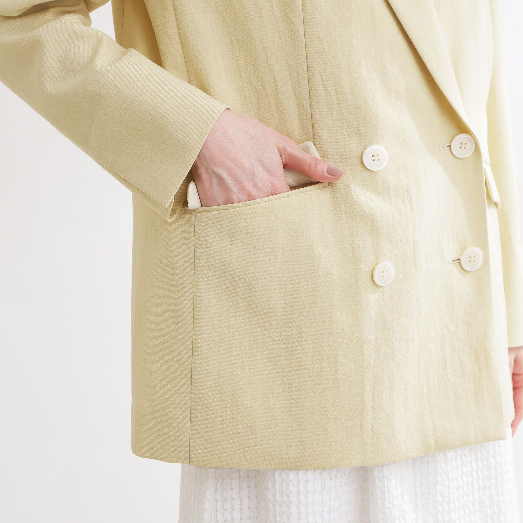 Reflect「コットンリネンテーラードジャケット」|テーラードジャケット|